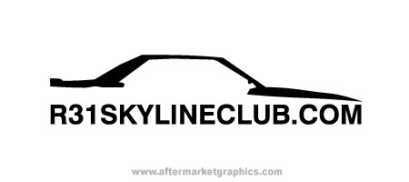 R31 Skyline Club Decal